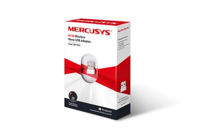ADAP. NANO USB INALÁMBRICO N150150MBPS MERCUSYS MW150US DISEÑO COMPACTO Y SOLUCIÓN CONVENIENTE