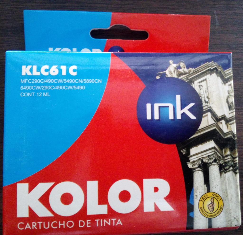CARTUCHO GENERICO BROTHER KLC61C CYAN 