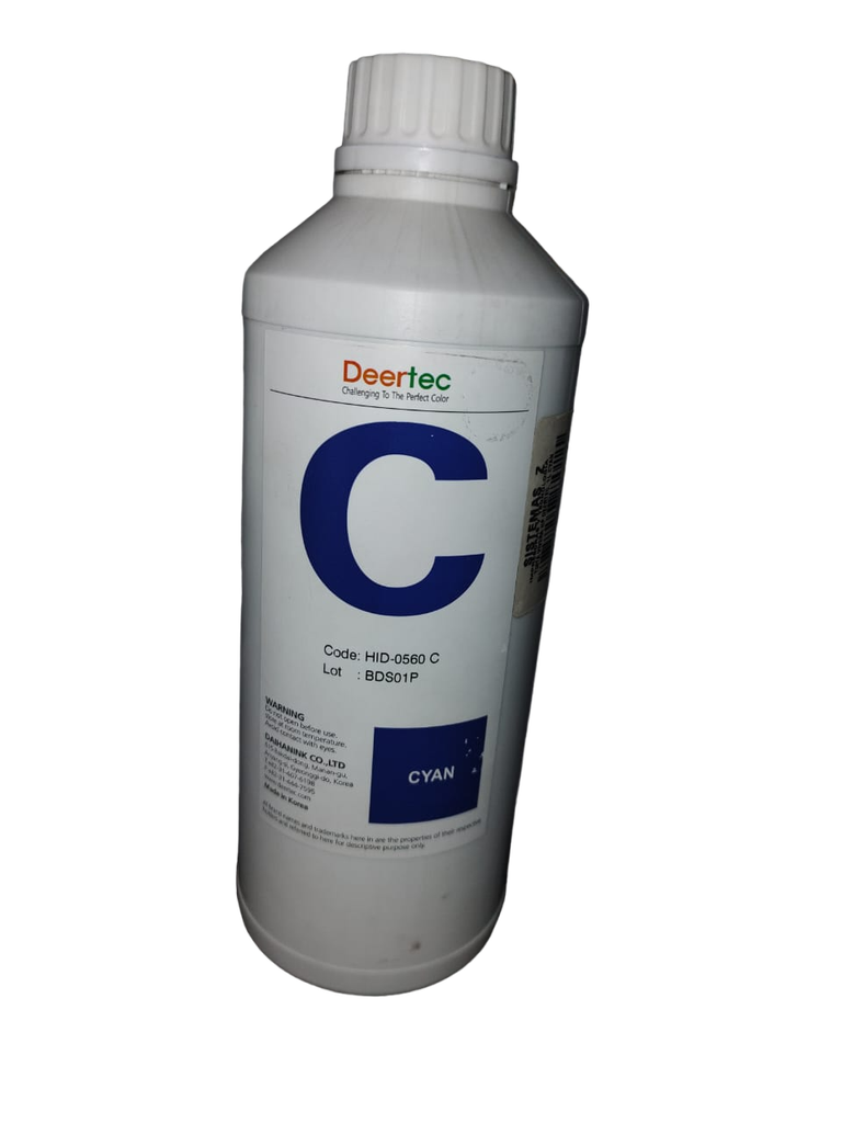 TINTA VIVERA HP CYAN 1L DEERTEC