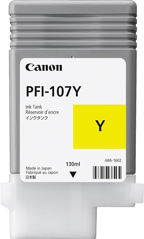 TANQUE TINTA CANON AMARILLO PFI-107Y 130ML