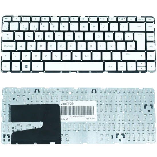 TECLADO COLOR BLANCO PARA HP PAVILION 14-N005 LA N007LA N009LA