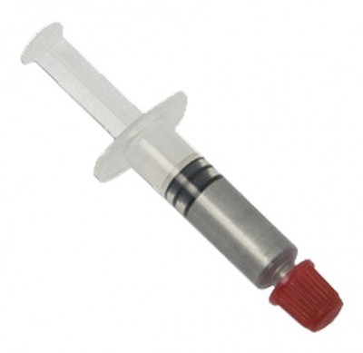 Pasta Térmica para CPU 1.5g, Gris, Jeringa c/ aplicador y tapa, Uso fácil y preciso, 034600 BROBOTIX