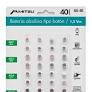 KIT DE 40 PILAS ALCALINAS TIPO BOTÓN MITZU AG-40