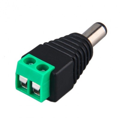 ADAPTADOR TIPO JACK BROBOTIX 170144, Plug Vcd, Macho, Negro, Cobre