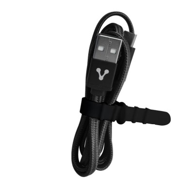 Cable USB Tipo C VORAGO CAB-123 1 mt Carga Rápida, USB, USB C, Macho/Macho, 1 m, Negro
