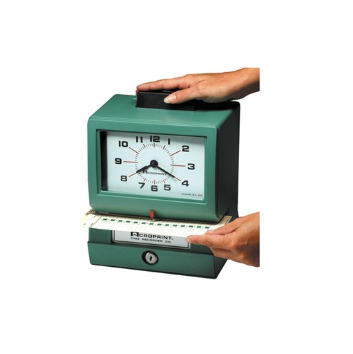  RELOJ CHECADOR MECANICO IZQUIERDO ACROPRINT, 125QL4, ANALOGICO