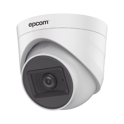 EPCOM AUDIO POR COAXITRON / Domo TURBOHD 2 Megapixel (1080p) / Gran Angular 106° / Lente 2.8 mm / 20 mts IR EXIR / Interior / 4 Tecnologías / dWDR