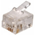 PLUG RJ11 PARA CABLE DE TELÉFONO (POR PIEZA)