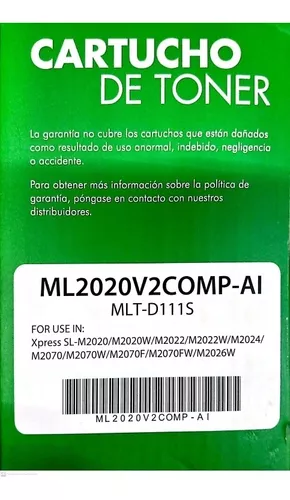 Toner Ml2020v2 Generico Samsung Mlt-d111s Xpress Sl-m2020w