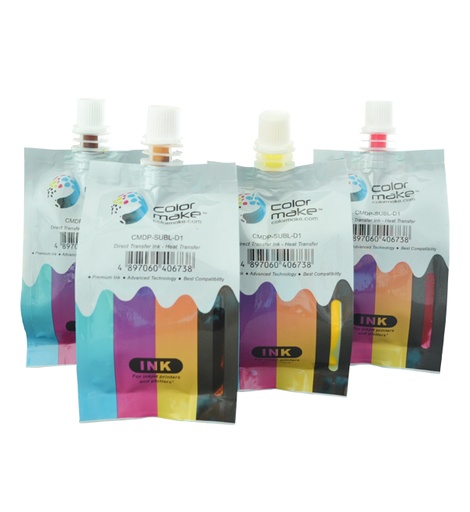 TINTAS P/SUBLIMAR 70 ML CADA UNA: YELLOW- BLACK-CIAN-BLACK