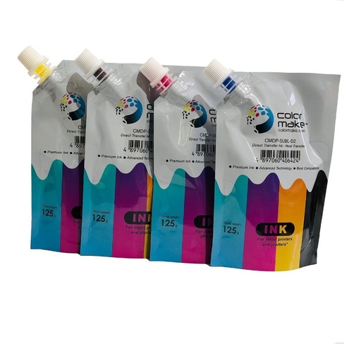 TINTAS P/SUBLIMAR 125 ML CADA UNA: YELLOW- BLACK-CIAN-BLACK
