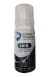 TINTA PARA SUBLIMACION BLACK COLOR MAKE 70GR