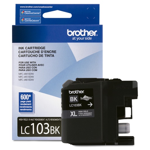 CARTUCHO BROTHER LC103BK XL BLACK 
