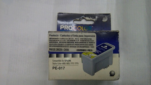 CARTUCHO DE TINTA COMPATIBLE EPSON PE-017 PROCOLOR