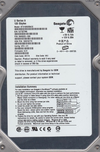 DISCO DURO SEAGATE DE 160 GB REACONDICIONADO 2.5
