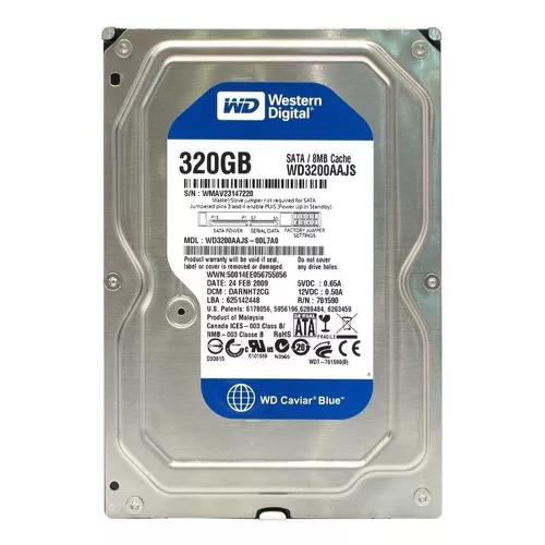 DISCO DURO WESTERN DIGITAL DE 320 GB REACONDICIONADO 2.5