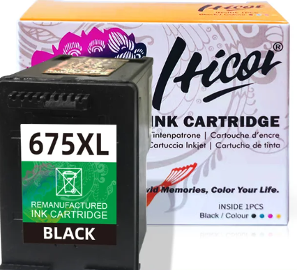 CARTUCHO DE TINTA HICOR NEGRO 675XL