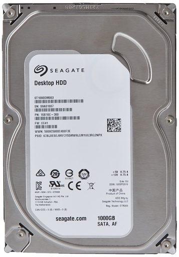DISCO DURO SEAGATE 1TB (REACONDICIONADO) 3.5