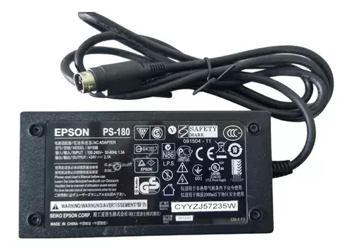 CARGADOR EPSON 15.2V-1.2A PIN CENTRAL PUNTA NEGRA GRANDE