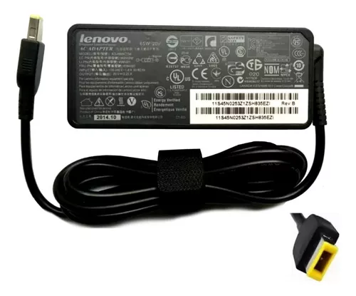 CARGADOR LENOVO PUNTA CUADRADA 65W 20V
