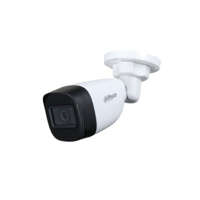DAHUA HAC-HFW1200CN-A - Camara Bullet 1080p/ Micrófono Integrado/ Lente de 2.8mm/ 30 Mts de Ir/ IP67/ Policarbonato/ CVI/CVBS/AHD/TVI/ BLC/HLC/DWDR