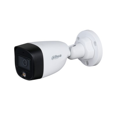 DAHUA HAC-HFW1209CN-A-LED - Cámara Bullet Full Color 1080p/ Lente de 2.8 mm/ 106 Grados de Apertura/ Micrófono Integrado/ Luz Blanca de 20 Mts/ DWDR