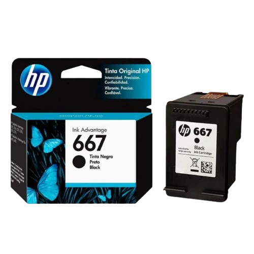 Kit Cartucho De Tinta Hp 667 Ink Advantage Negro