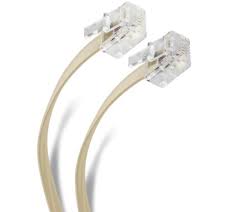 Cable para Teléfono Fijo RJ11 MITZU 14-1005 7M, Beige