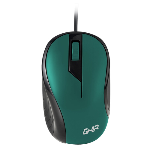 Mouse Ghia Alambrico Usb 1.8M 1200Dpi Verde / Negro Gma50V