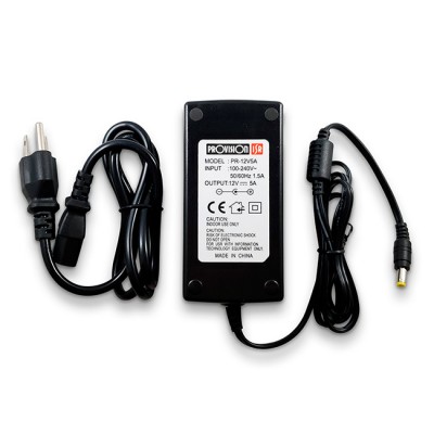Fuente de poder individual de 12volts, 5 amper. Marca Provision (PR-AV5)