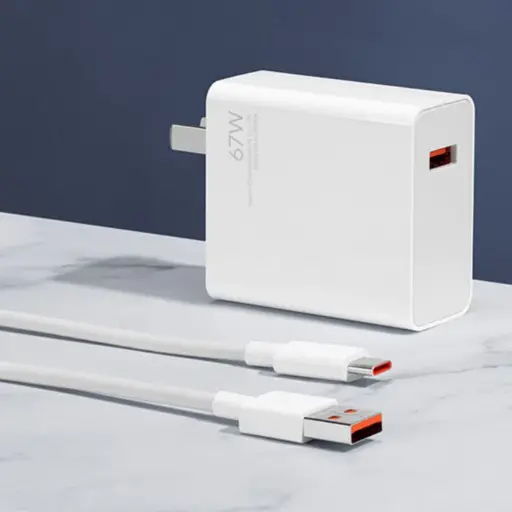 CARGADOR XIAOMI DE 67W USB A TIPO C
