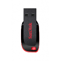 MEMORIA SANDISK 16GB 2.0 CRUZER BLADE Z50 NEGRA C/ROJO