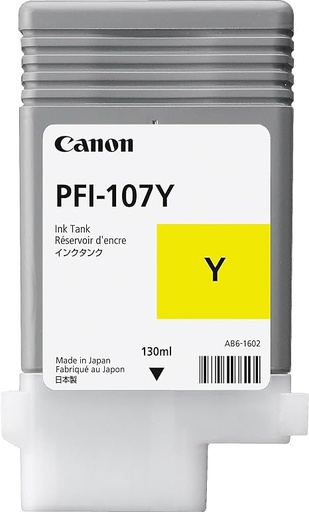 TANQUE TINTA CANON AMARILLO PFI-107Y 130ML