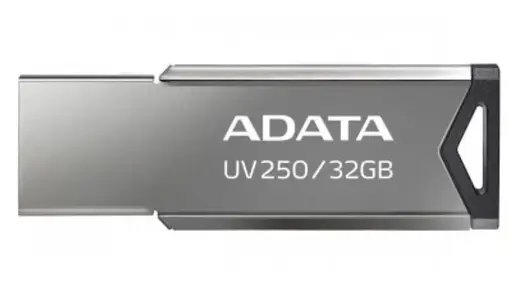 Memoria USB 2.0 ADATA UV250, Plata, 32 GB, USB tipo A