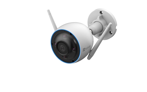 Cámara bala IP 3 MP EZVIZ H3 2K / Wi-Fi / Audio de dos vías / IP67 / Visión a color 24/7 / MicroSD hasta 512 GBGB