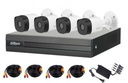 DAHUA KITXVR1B04-I+4B1A21 - Kit de 4 Canales de 2 Megapíxeles DVR Cooper-I WizSense, compresión H.265+, 4 cámaras B1A21 1080p, admite 4 canales + 1 IP