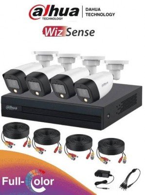 Kit de videovigilancia Dahua Technology FULLCOLORKIT, Exterior, Alámbrico, 4, 1920 x 1080 Pixeles, 2 MP