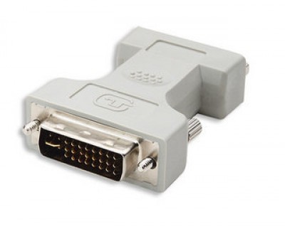 328883 Adaptador de Vídeo Digital DVI-I Macho a VGA hembra, Compatible con interfaces DVI-I y DVI-D