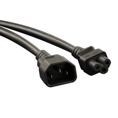 Cable Tripp Lite Adaptador de Alimentación para Laptop, Adaptador C14 a C5 - 2.5A, 250V, 18 AWG, 1.83 m [6 pies], Negro P014-006