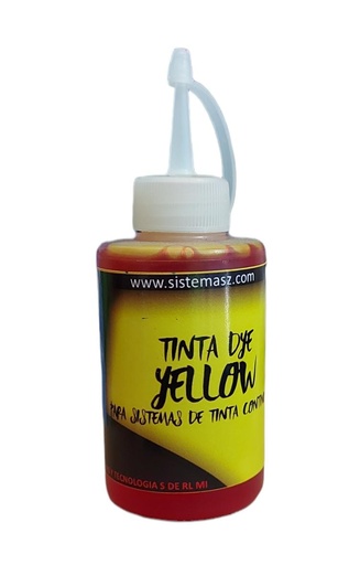 TINTA DYE YELLOW 100 ML - HP - CANON - BROTHER - EPSON 