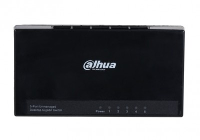 Switch para Escritorio 5 Puertos Dahua Technology DH-PFS3005-5GT-L, Negro