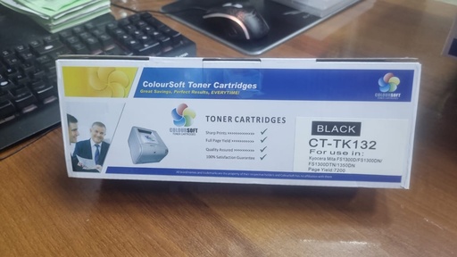 Cartucho tóner KYOCERA TK-132, 7200 páginas, Negro, Laser