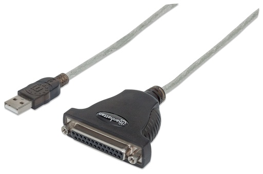 336581 Convertidor USB macho a DB25 Hembra; 1.8m