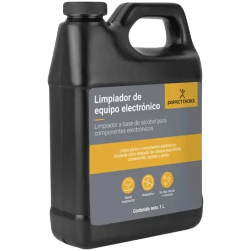 LIMPIADOR EQUIPO ELECTRONICO ALCOHOL 1LT PERFECT CHOICE
