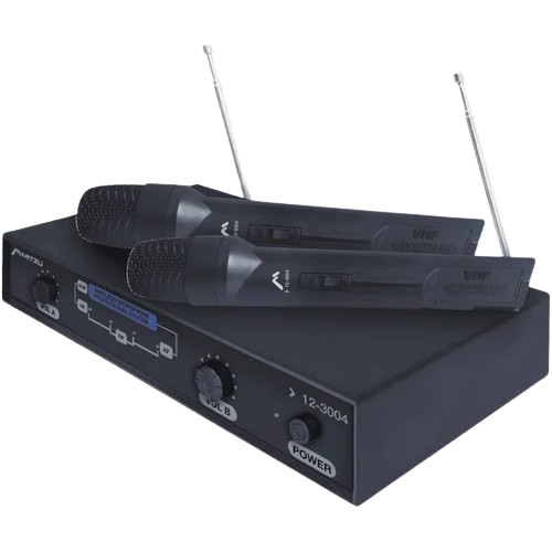 SET DE MICROFONOS INALAMBRICO MITZU 12-3004 VHF HI-FI