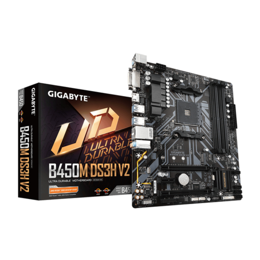  MOTHERBOARD GIGABYTE B450M DS3H ATX AMD RYZEN AM4, DDR4, PCLE GEN3 M.2