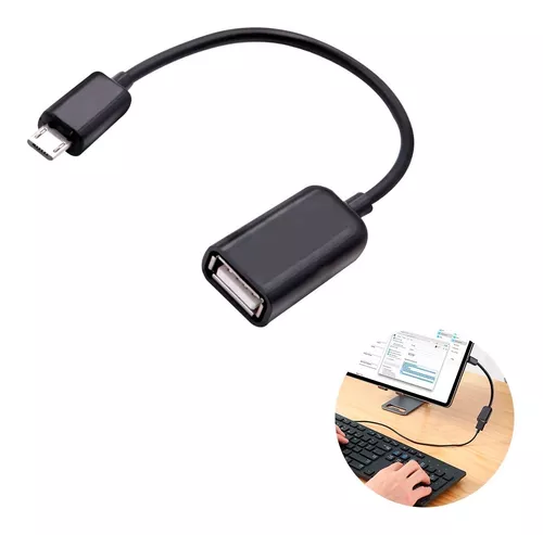 Cable Adaptador Otg Usb Hembra A V8 Memorias Mouse Teclado