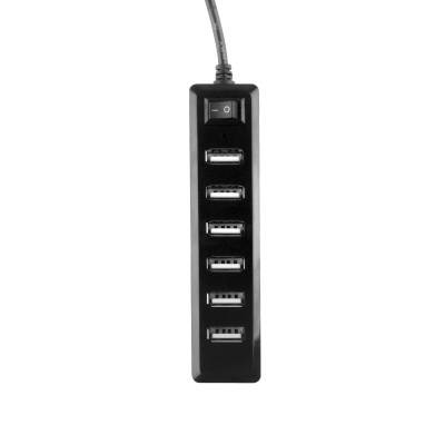 Hub Naceb Technology NA-120, USB 2.0, 7 puertos, 480 Mbit/s