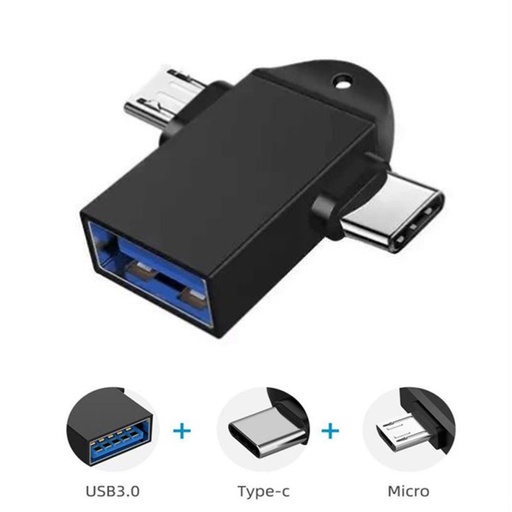 ADAPTADOR USB 3.0 OTG A TIPO C/V8