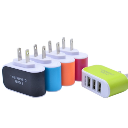 CARGADOR 3 USB CHARGER